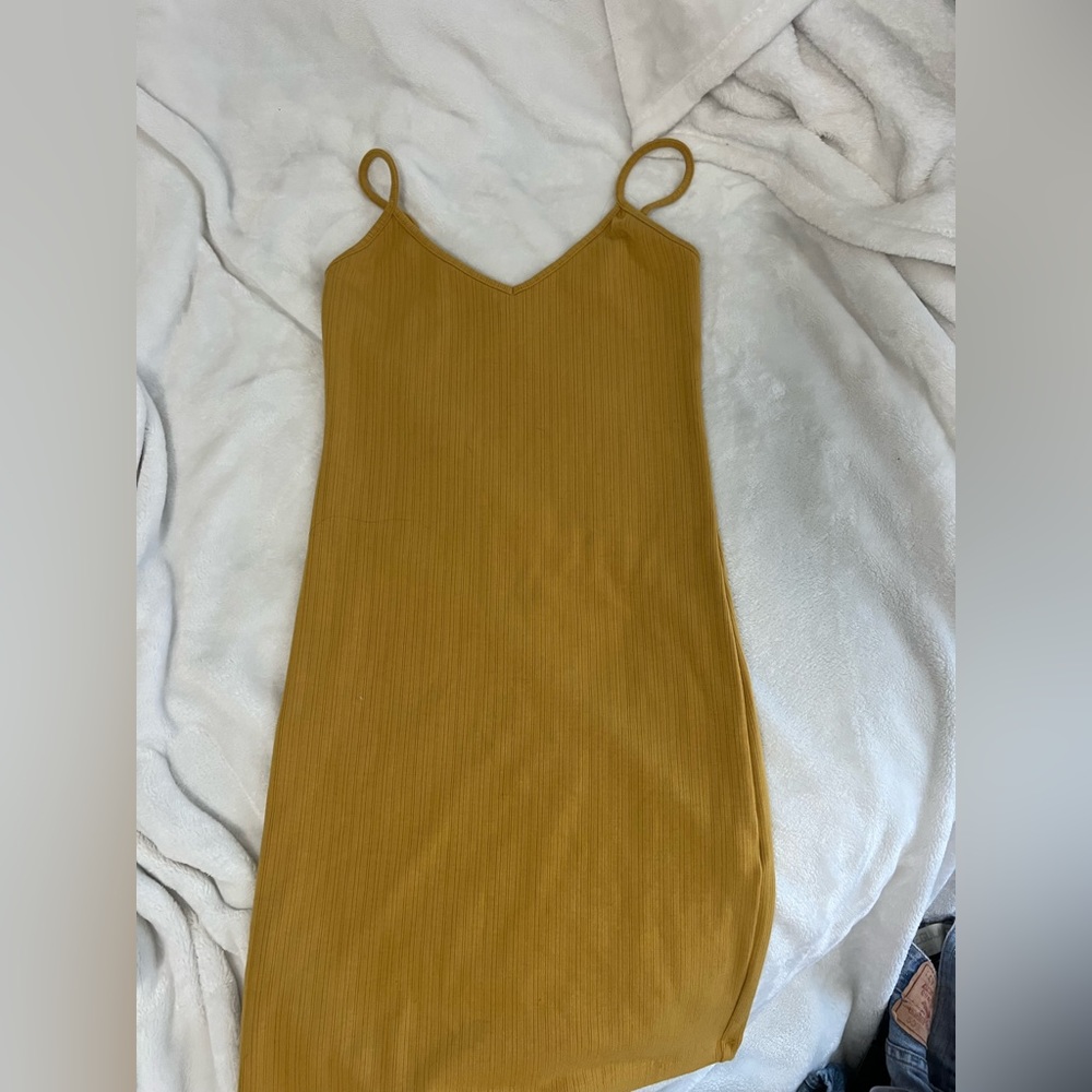 Mustard yellow dress
